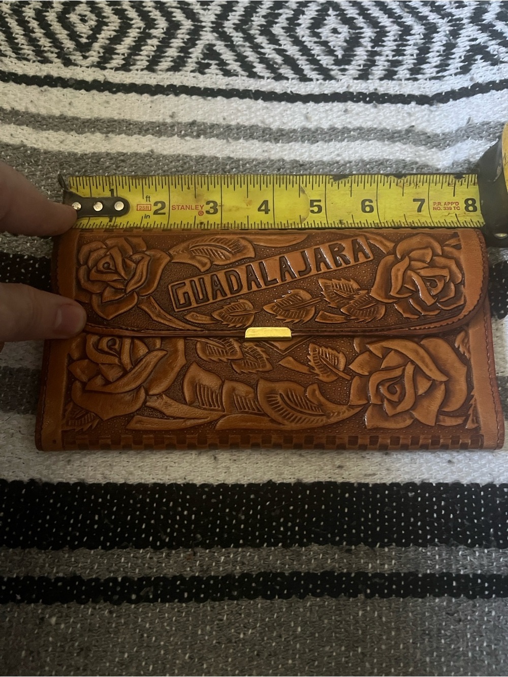 New Carnet Piel Genuina Woman Wallet Made In Mexico Hand Made Vintage 1987 . - Picture 5 of 17
